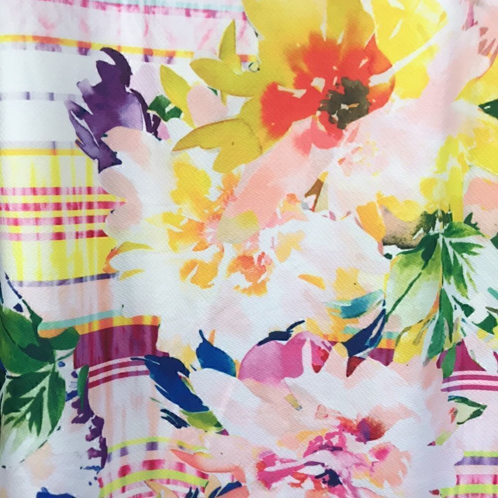 Christopher & Banks Tank in pretty watercolor hues EUC size petite large - Picture 2 of 4